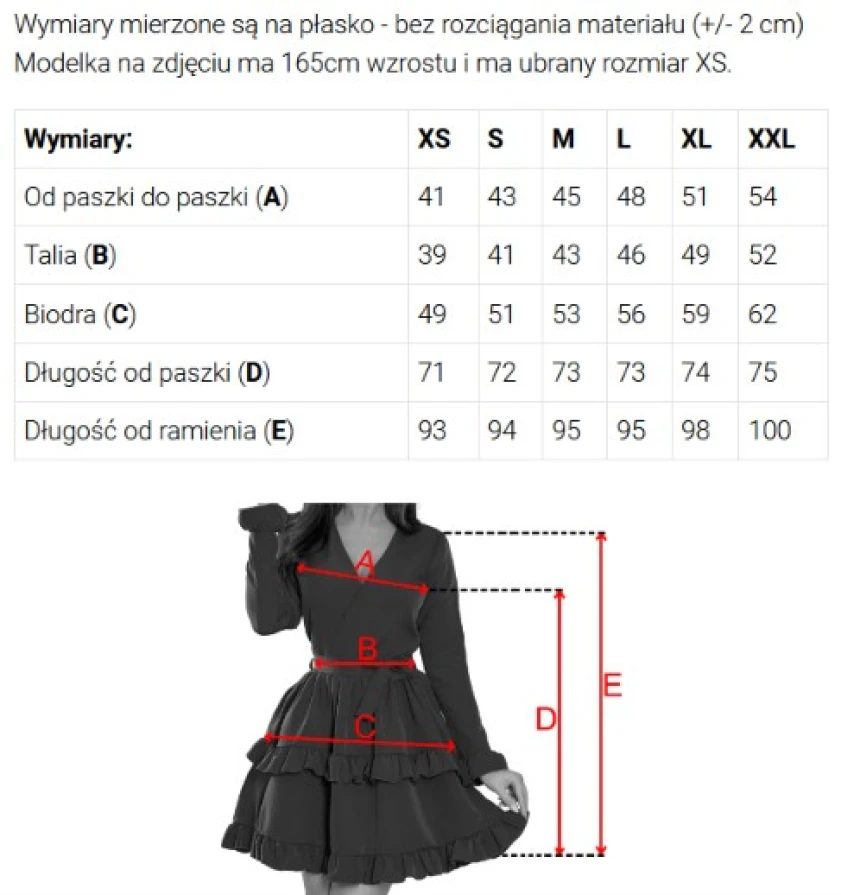 699-1 NELIA Trapezowa sukienka z różą i transparentnymi rękawami - granatowa